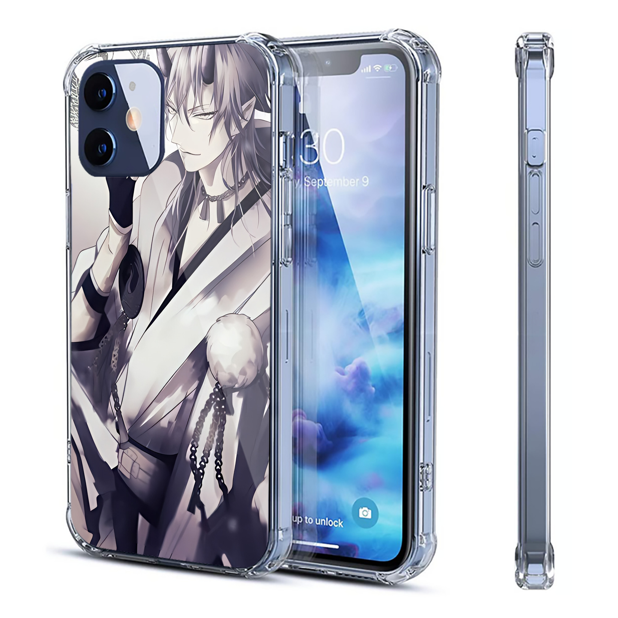 （画像用） 刀剣乱舞 Touken Ranbu 【iPhone 12シリーズ対応】透明スマホケース（クリアソフトケース）